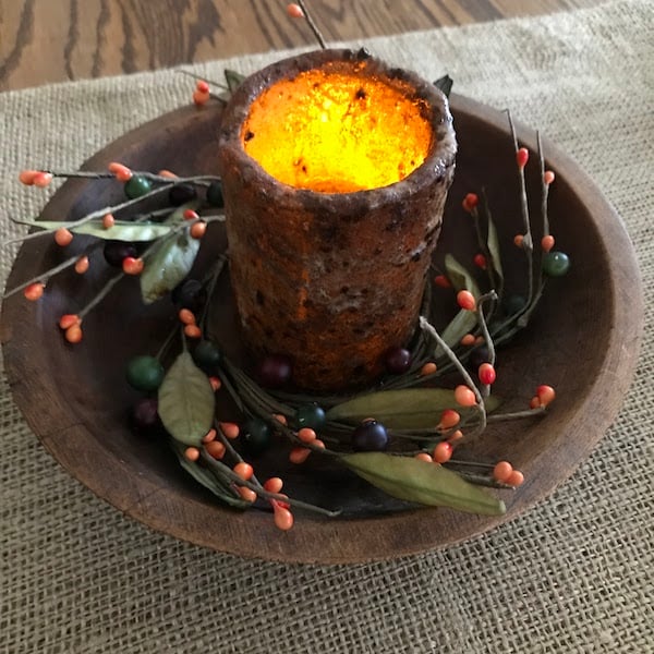 Grungy fall candles by Fresh Vintage by Lisa S featured on New Upcycle Ideas 853