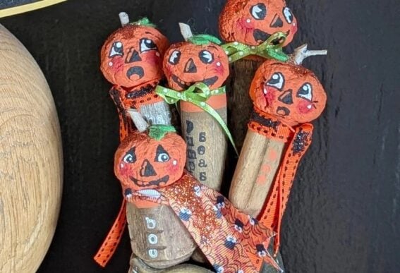 Screwdriver vintage jack-o-lanterns by Little Vintage Cottage