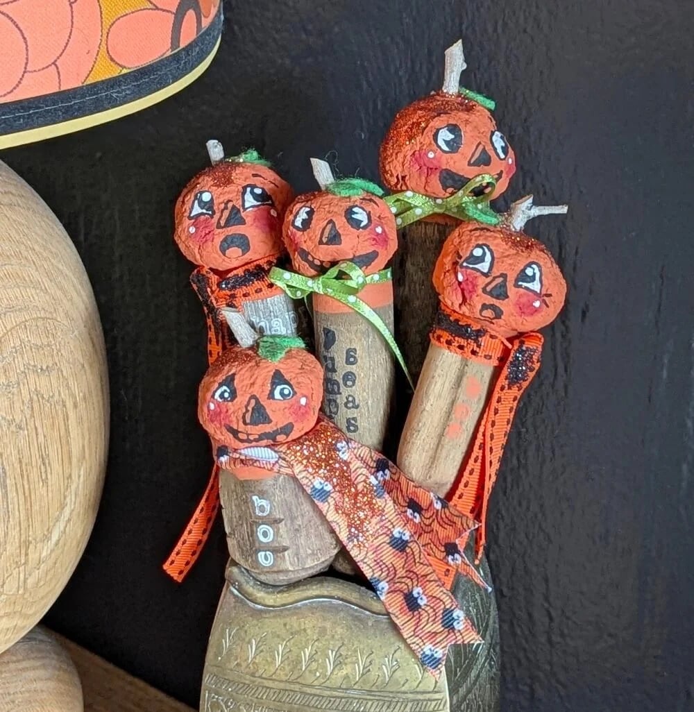 Screwdriver vintage jack-o-lanterns by Little Vintage Cottage featured on New Upcycle Ideas 853