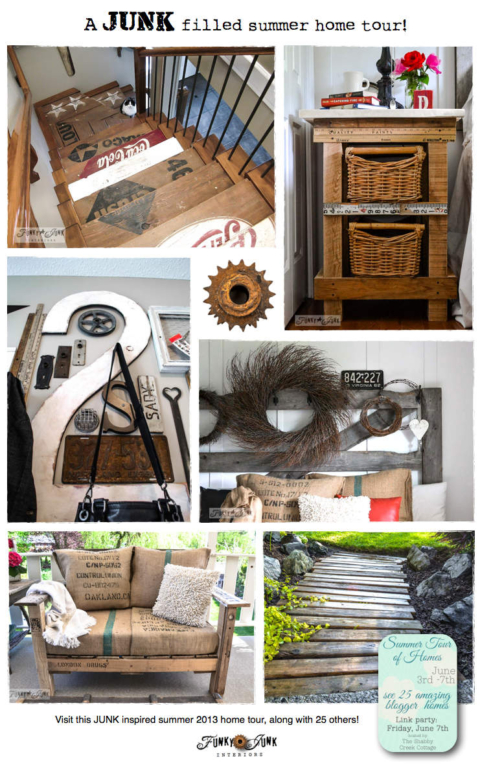 A JUNK filled summer home tour! Warning... photo AND junk heavy. via Funky Junk Interiors