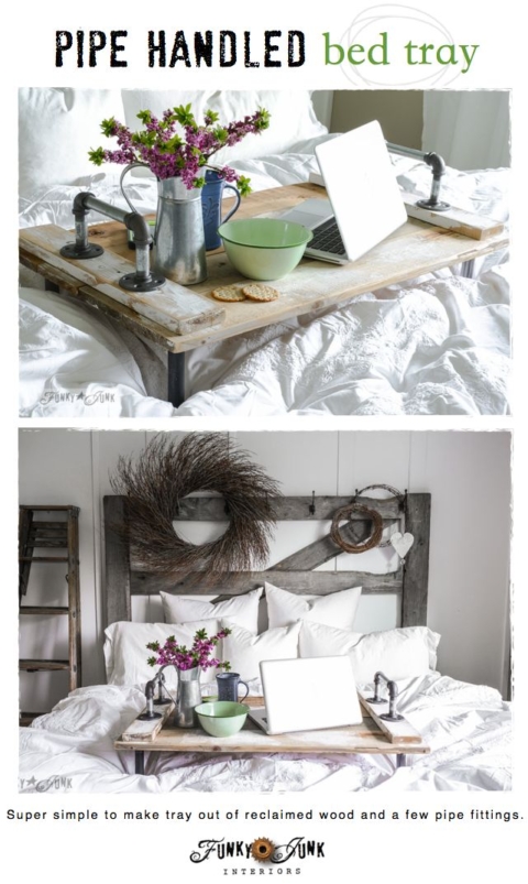 pipe handled bed tray