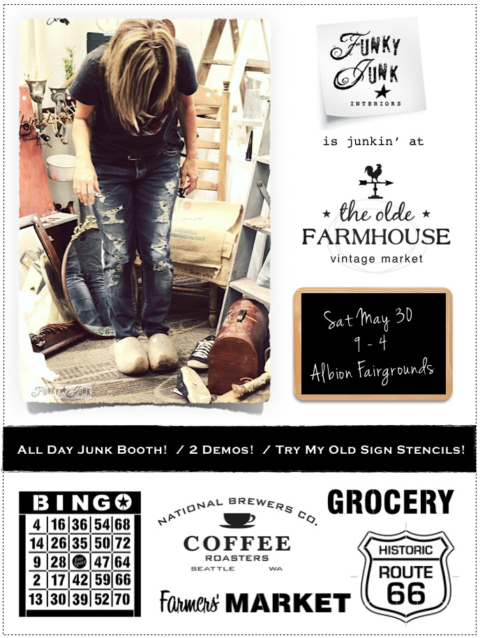 Funky Junk goes junkin' at The Olde Farmhouse Vintage Market.13 PM