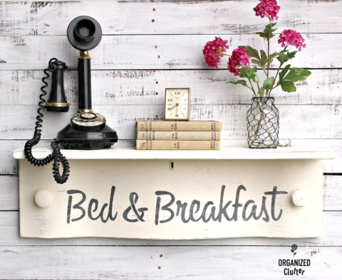 Bed and Breakfast drawer wall shelf