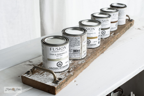 Fusion stain and finishing oil tray plank