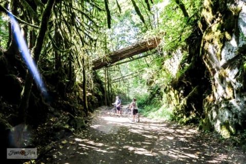 Bike ride down Kettle Valley Railway Trail