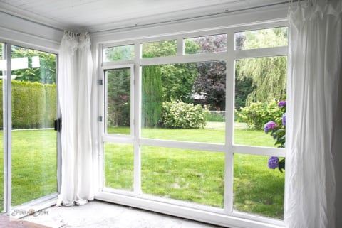 wood frame window screen