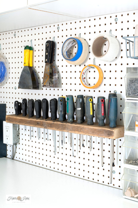 workshop wood screwdriver organizer