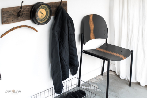 grain sack striped chair
