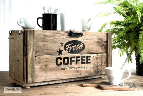 Rustic Fresh Coffee appliance garage