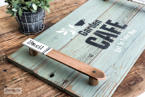 building a garden-themed tray with garden stake handles-025