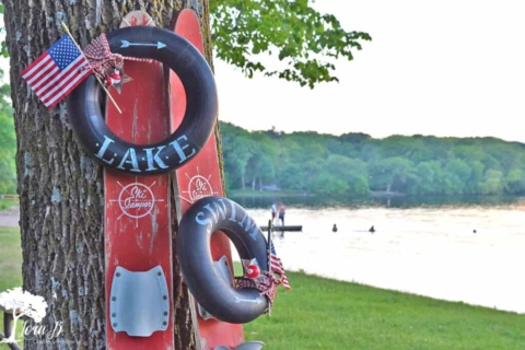 inner tube summer wreath