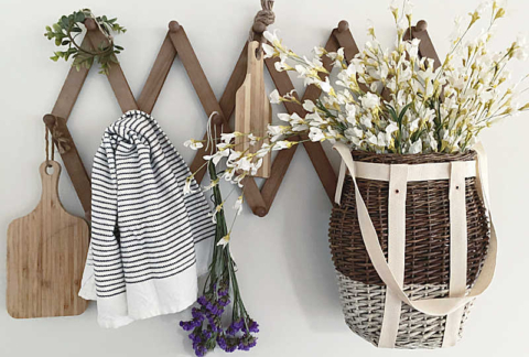 Adirondack basket for flowers