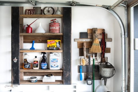 diy garage shelving for car care