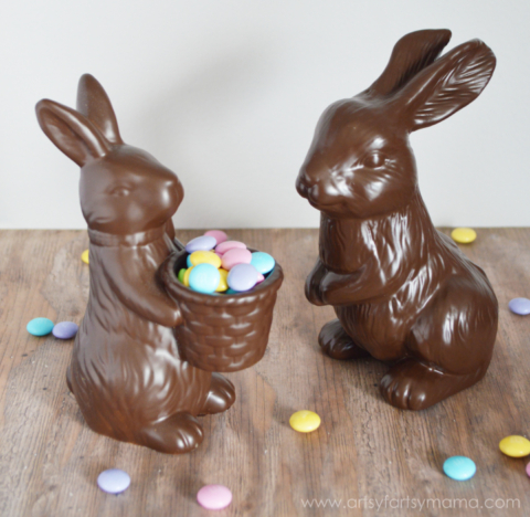 faux chocolate rabbits