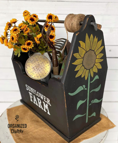 sunflower farm garden tote