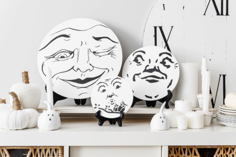DIY Man in Moon Vinyl Signs