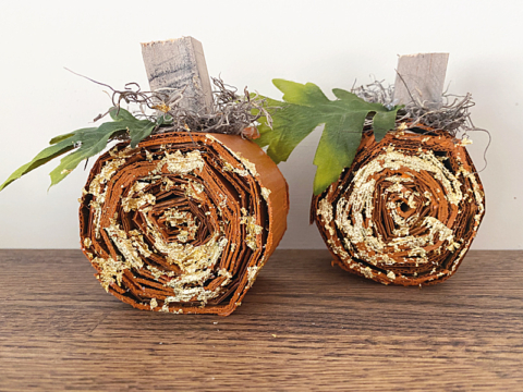 cardboard pumpkins