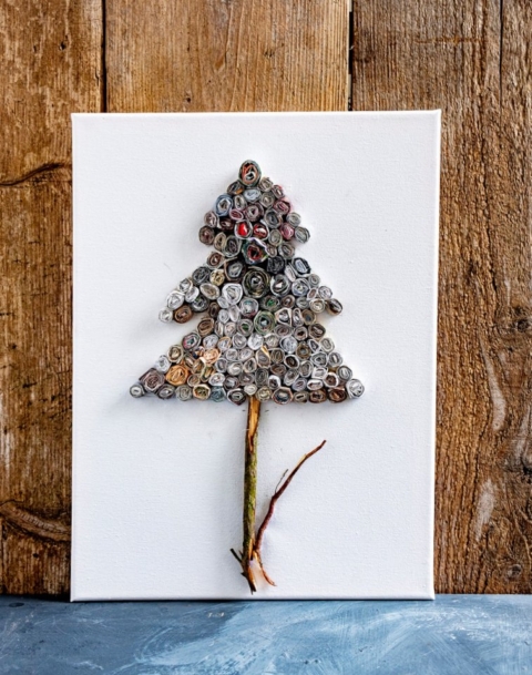recycled Christmas tree decoration