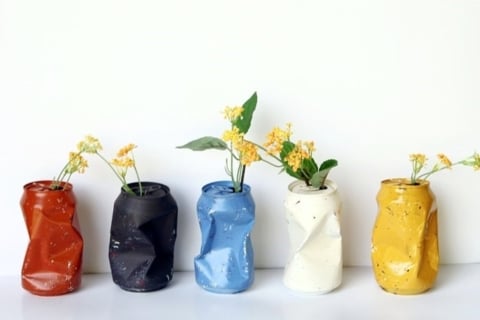 tin can vases