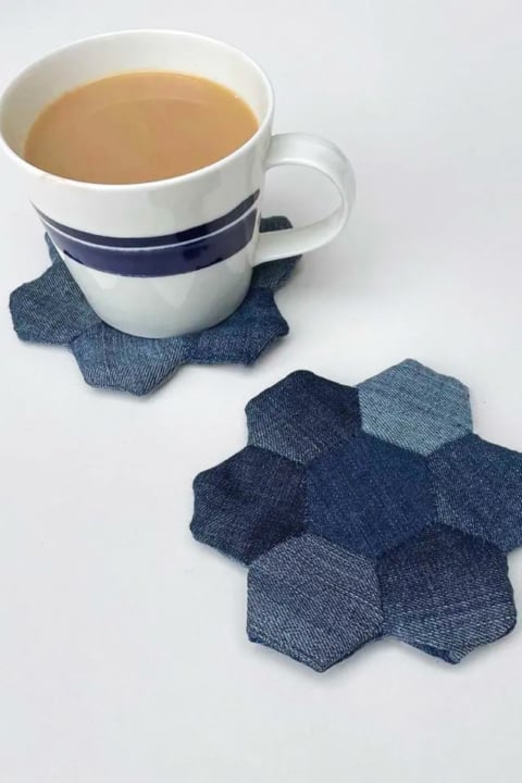 denim coasters