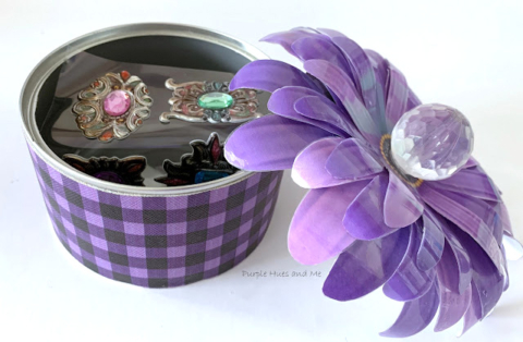 tune can flower trinket box