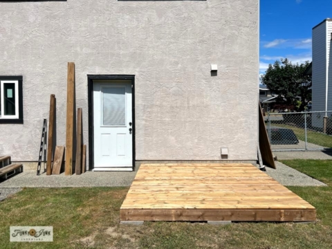 Building a new deck for a plug and play hot tub
