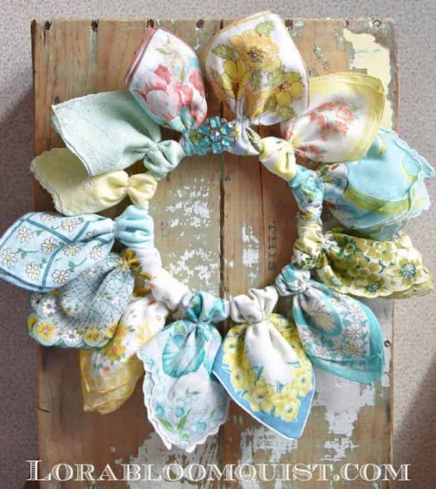 handkerchief wreath