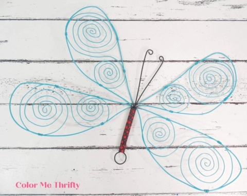 wire whisk butterfly garden art