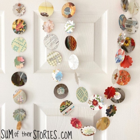 Paper circles garland