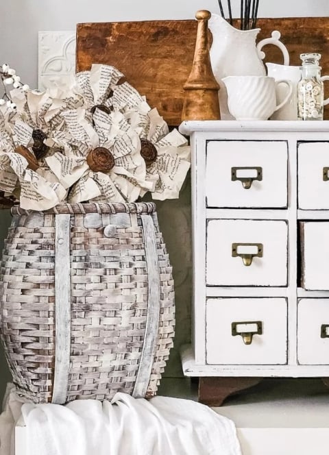 bookpage flower decor