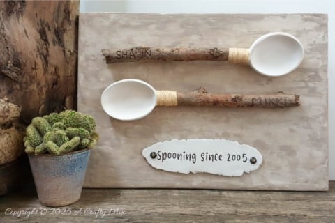 branch handled spoon art
