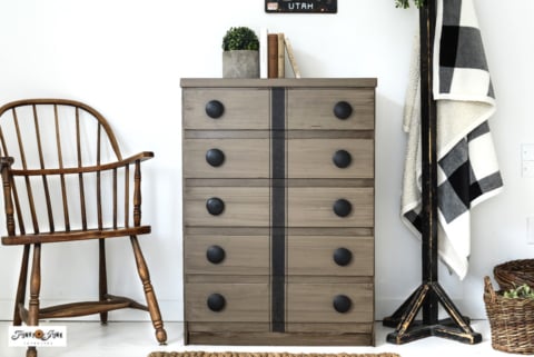 paint that looks like wood dresser makeover