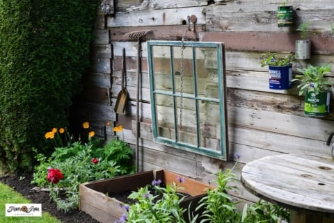 cold frame made with an old window