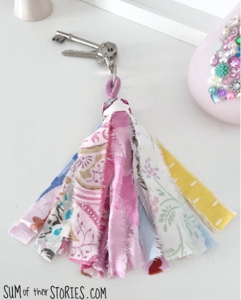 no sew fabric tassel