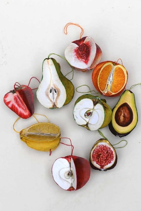 paper fruit decor