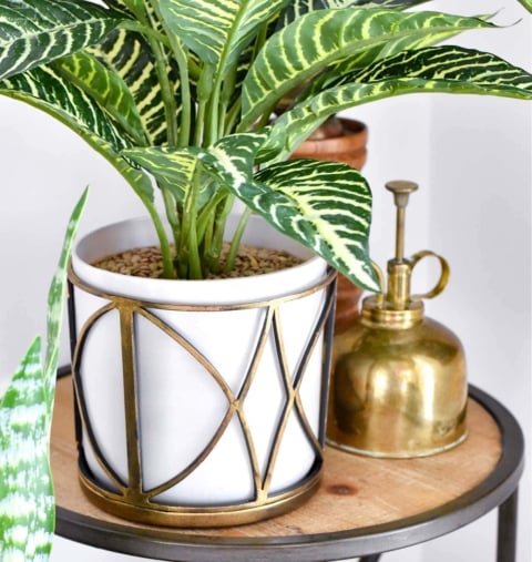 lamp shade plant pots by Sadie Seasongoods