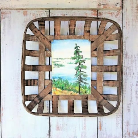 tobacco basket picture frame