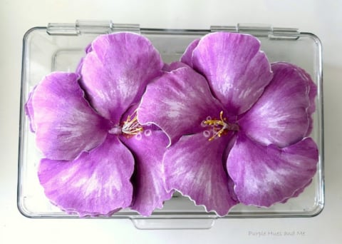 3D napkin flowers by Purple Hues And Me