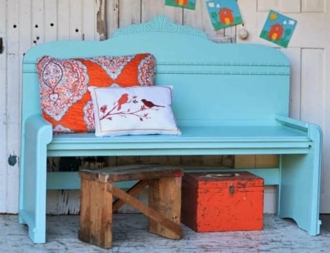 Headboard bench by Petticoat Junktion